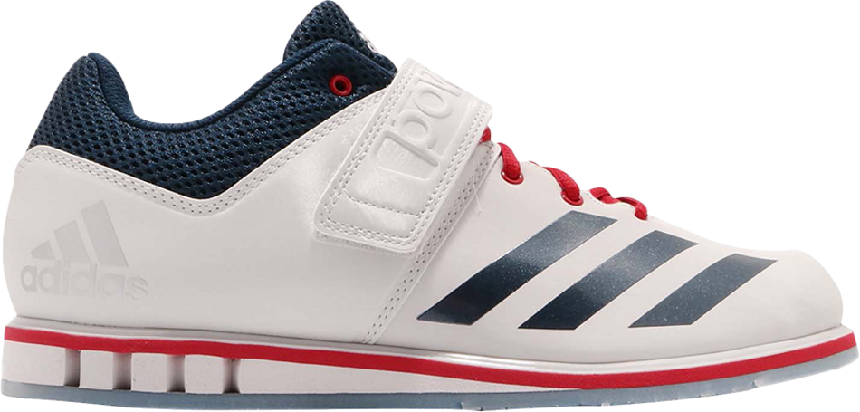 Adidas Powerlift 3.1 súlyemelő cipő (fehér/kék/piros)
