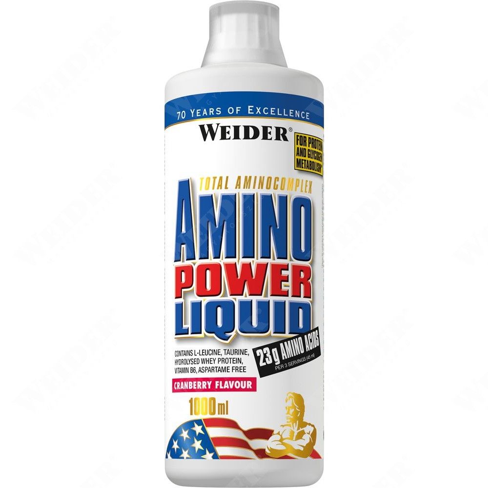 Weider Amino Power Liquid 1 L Aminosav Vörösáfonyás