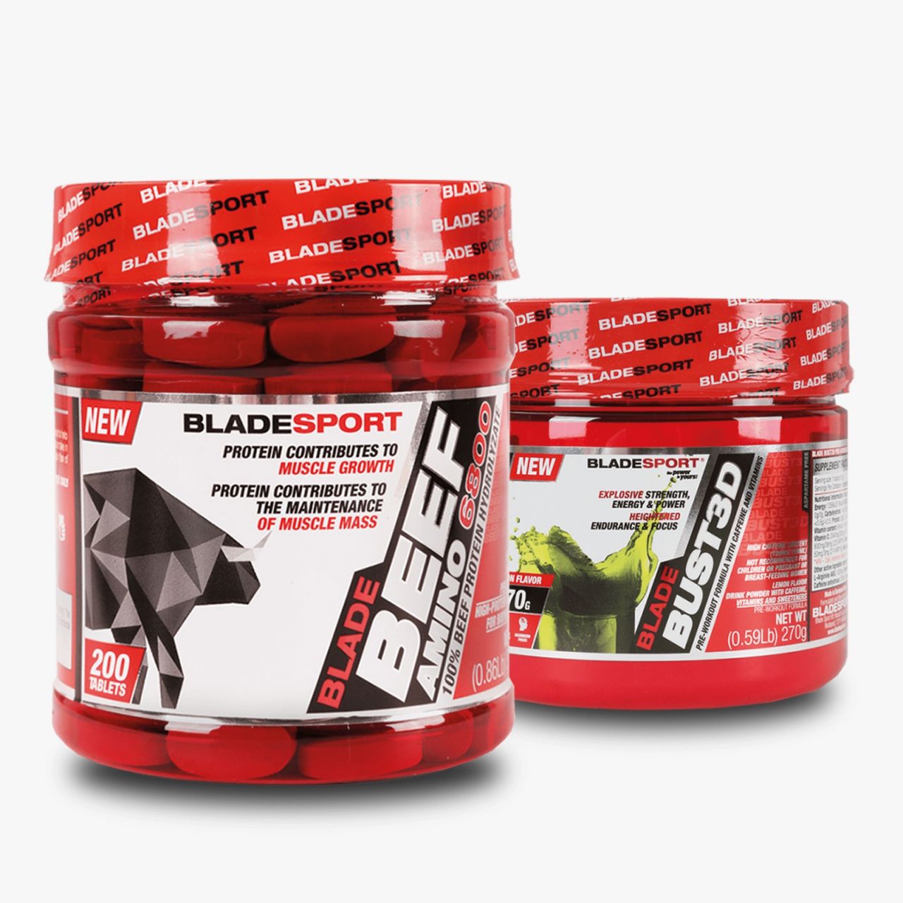 BLADE BEEF AMINO (200 CAPS.) + BUST3D (180G)
