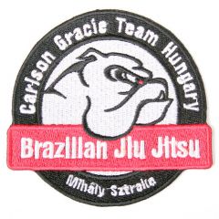 Carlson Gracie Hungary Team kör alakú nagy felvarró