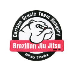 Carlson Gracie Hungary Team közepes kör alakú hímzett felvarró