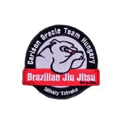 Carlson Gracie Team Hungary tépőzáras kör alakú kicsi felvarró