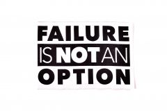 360Gears - Felvarró hasáb - Failure is not an option