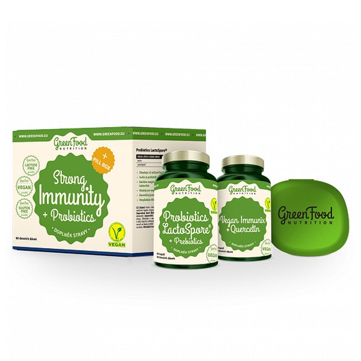 GREENFOOD NUTRITION - STRONG IMMUNITY & PROBIOTICS + PILLBOX