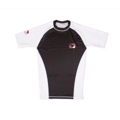 360Gears - IBJJF Rashguard - fehér öv - rövid ujjú