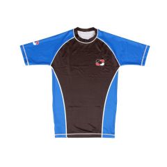 360Gears - IBJJF Rashguard - kék öv - rövid ujjú