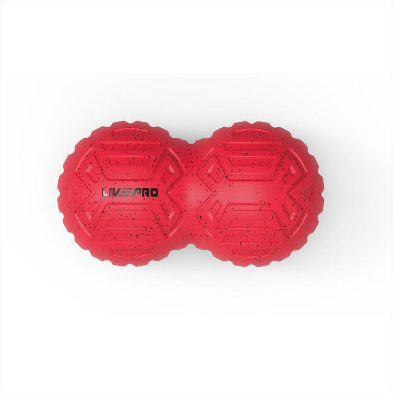 LIVEPRO mogyoró alakú masszázs labda (19x10,6cm)