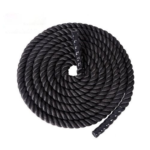360Gears Rope workout - Crossfit kötél, fekete, 10 méter 50 mm