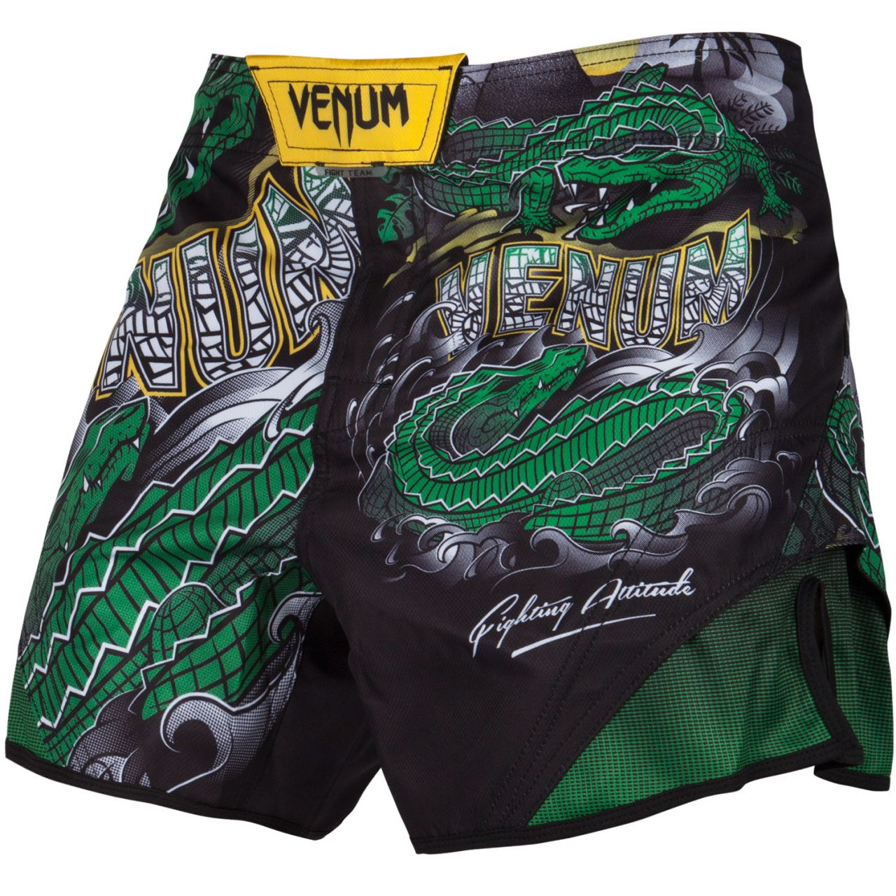 Venum Crocodile Fightshorts - Fekete/Zöld