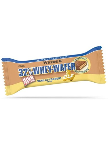 Weider 32% Whey-Wafer Bar 35 g fehérje szelet - vanília-joghurt