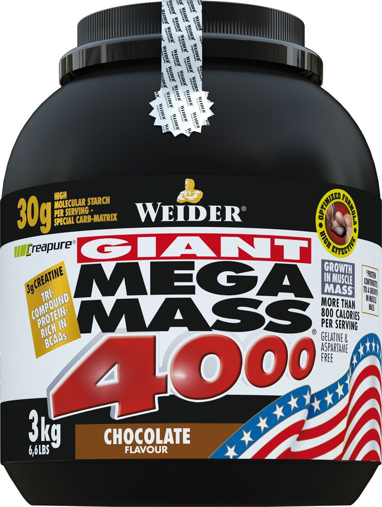 Weider Giant Mega Mass 4000 3 kg tömegnövelő - csokoládé