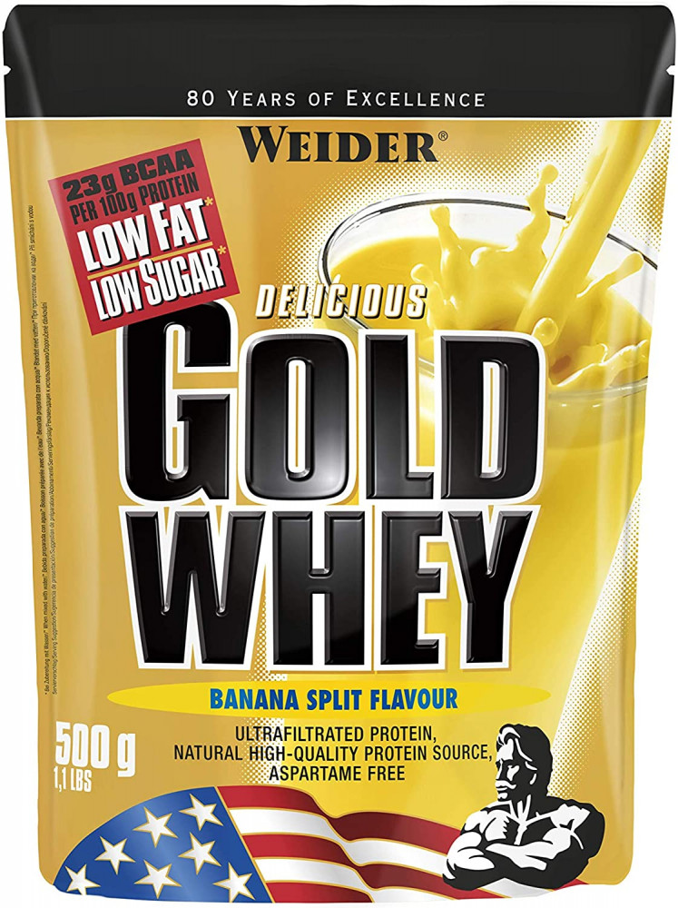 Weider Gold Whey 500 g fehérjepor - banánsplit