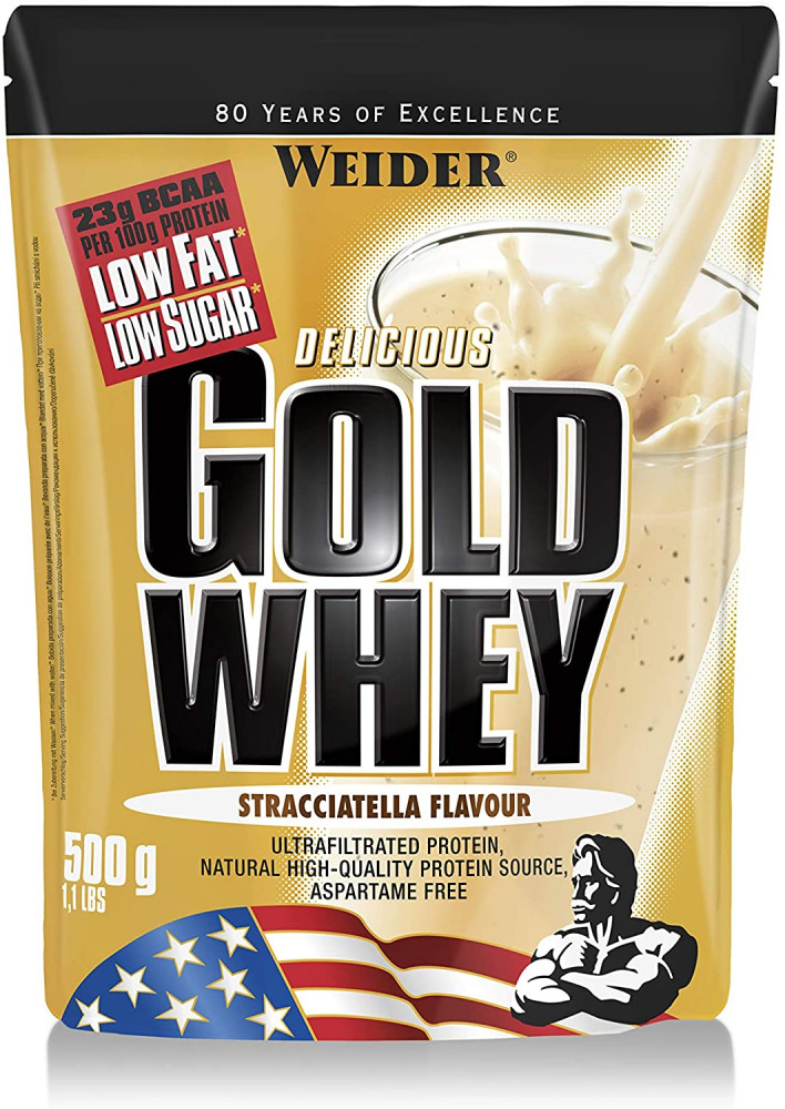 Weider Gold Whey 500 g fehérjepor - sztracsatella