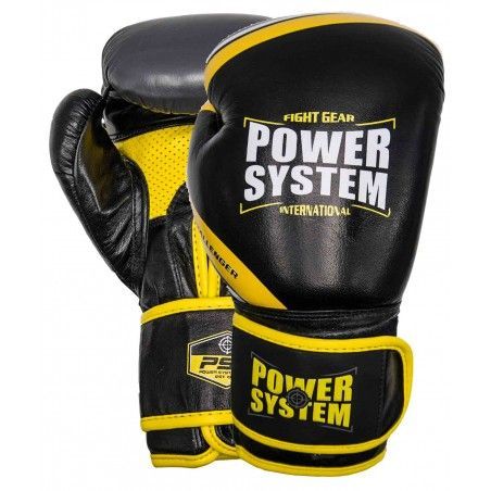 Power System - Boxing Gloves Challenger Yellow - Minőségi boxkesztyű sárga