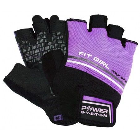 Power System - Gloves Fit Girl Evo Purple - Női edzőkesztyű lila