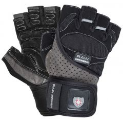 Power System - Gloves Raw Power Black - Professzionális edzőkesztyű fekete