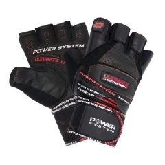 Power System - Gloves Ultimate Motivation Red - Professzionális edzőkesztyű piros