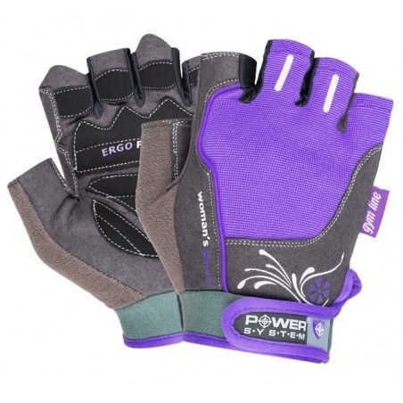 Power System - Gloves Womans Power Purple - Női fitnesz kesztyű lila