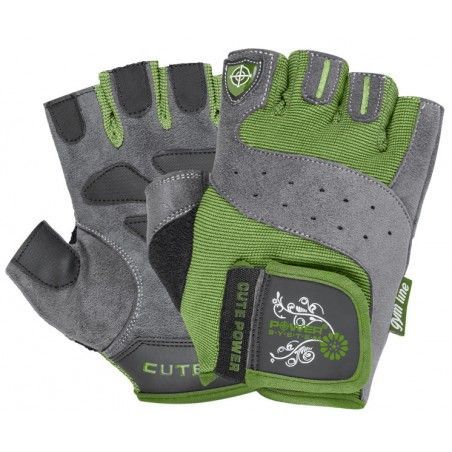 Power System - Gloves Cute Power Green - Női fitnesz kesztyű zöld
