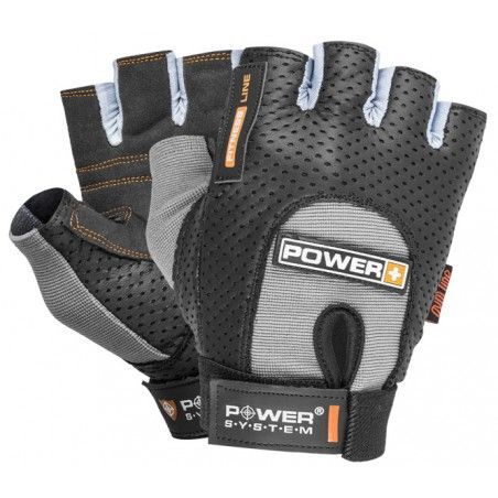 Power System - Gloves Power Plus Grey- Női fitnesz kesztyű szürke