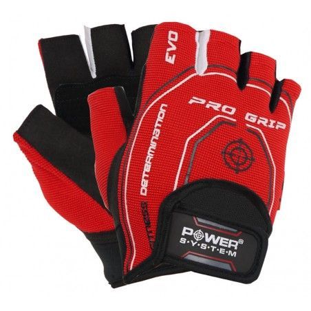 Power System - Gloves Pro Grip Evo Piros - Fitnesz kesztyű piros