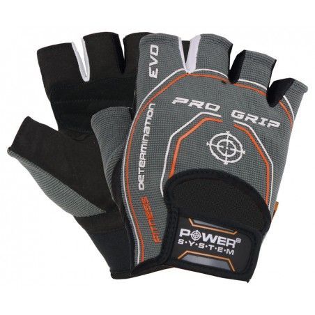 Power System - Gloves Pro Grip Evo Grey - Fitnesz kesztyű szürke