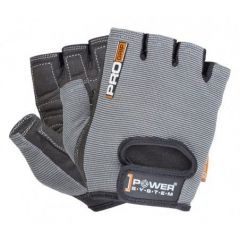 Power System - Gloves Pro Grip Grey - Fitnesz kesztyű szürke