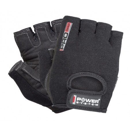 Power System - Gloves Pro Grip Black - Fitnesz kesztyű fekete