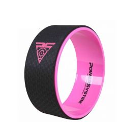 Power System - Yoga Wheel Pro - Jóga kerék, fekete-pink
