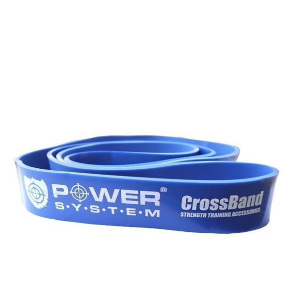 Power System - Crossband erősítő gumiszalag - kék, 45mm