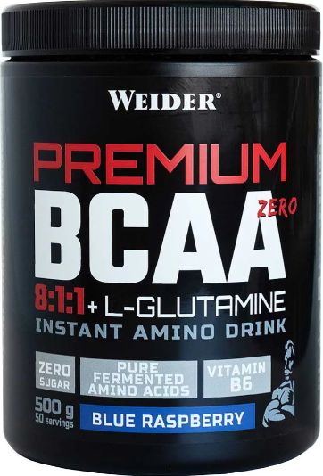Weider Premium BCAA 8:1:1 + Glutamine ZERO 500g aminosav - kék málna