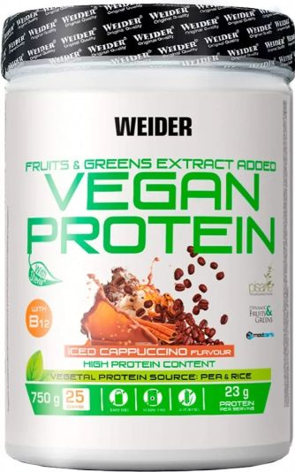 Weider Vegan Protein 750 g vegán fehérjepor - Kapucsínó