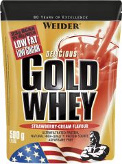 Weider Gold Whey 500 g fehérjepor - Eper-tejszín
