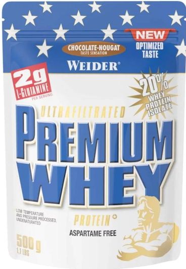 Weider Premium Whey Protein 500 g fehérjepor - Csokoládé-nugát