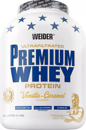 Weider Premium Whey Protein 2,3kg fehérjepor - Vanília-karamella