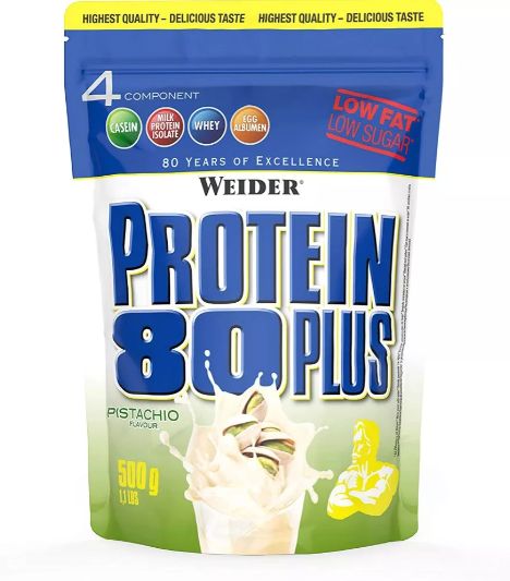 Weider Protein 80 Plus 500g fehérjepor - Pisztácia