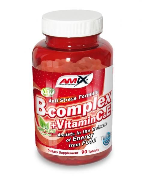 Amix - B-Complex + Vitamin C & E - 90 tabletta
