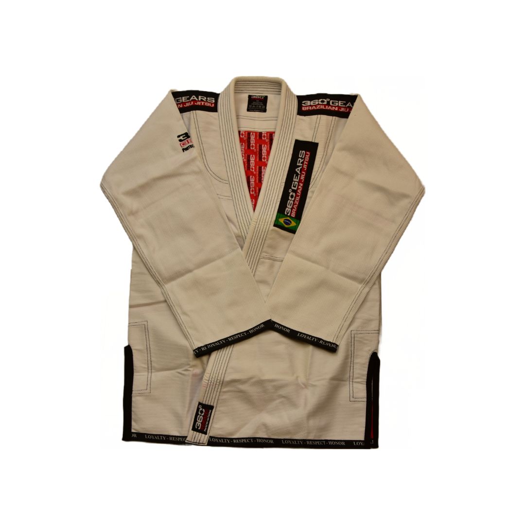 360Gears - Brazilian Jiu Jitsu Premium Gi kabát - Fehér