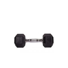 Sveltus Hexagonal dumbbell - Hex hatszögletű egykezes gumírozott fix edzőtermi kézisúlyzó - 4kg