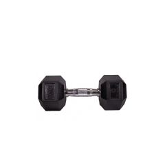 Sveltus Hexagonal dumbbell - Hex hatszögletű egykezes gumírozott fix edzőtermi kézisúlyzó - 10kg