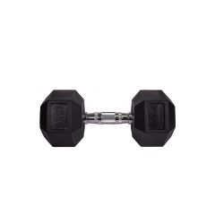 Sveltus Hexagonal dumbbell - Hex hatszögletű egykezes gumírozott fix edzőtermi kézisúlyzó - 15kg