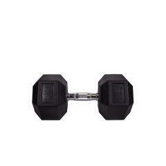 Sveltus Hexagonal dumbbell - Hex hatszögletű egykezes gumírozott fix edzőtermi kézisúlyzó - 30kg