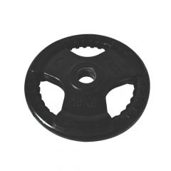 CFL Equipment - Triple Grip Olympic Plate - Gumírozott súlytárcsa fogantyúkkal - 15kg 