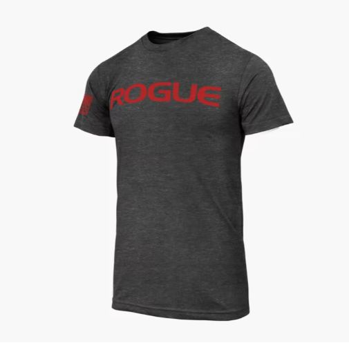 Rogue Fitness - Rogue Basic Shirt - Férfi rövidujjú póló - Szürke-  vörös