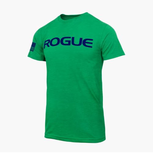 Rogue Fitness - Rogue Basic Shirt - Férfi rövidujjú póló - Zöld-sötétkék