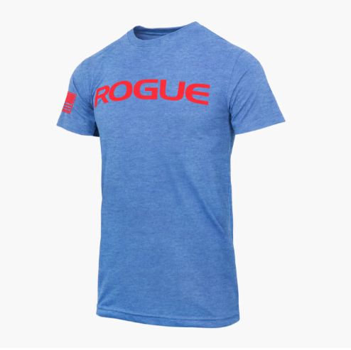 Rogue Fitness - Rogue Basic Shirt - Férfi rövidujjú póló - Kék-piros