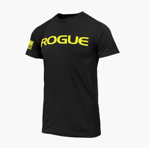 Rogue Fitness - Rogue Basic Shirt - Férfi rövidujjú póló - Fekete - citrom