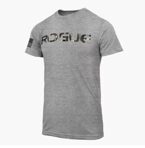 Rogue Fitness - Rogue Basic Shirt - Férfi rövidujjú póló - Szürke - camo
