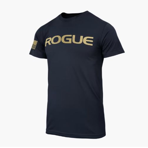 Rogue Fitness - Rogue Basic Shirt - Férfi rövidujjú póló - Sötétkék - arany