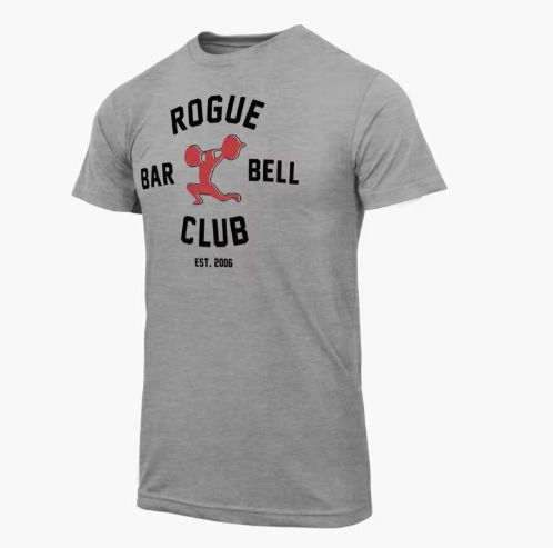 Rogue Fitness - Rogue Barbell Club 2.0 Shirt - Férfi rövidujjú póló - Szürke
